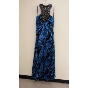 Jovani Embellished Prom Dress with Halter SIZE 4